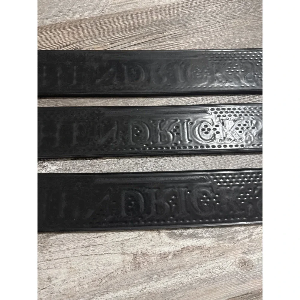 Hendrick's Gin Bar Mat Rubber Spill Rail Mat Black Gold 3-Piece Set 2022